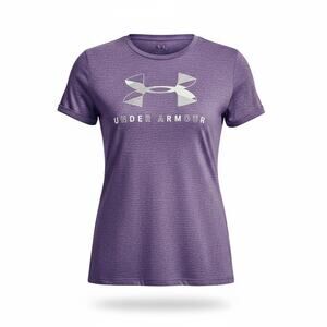 Under Armour Girls Short Sleeve HeatGear T-Shirt – Purple – Youth Medium (YMD)